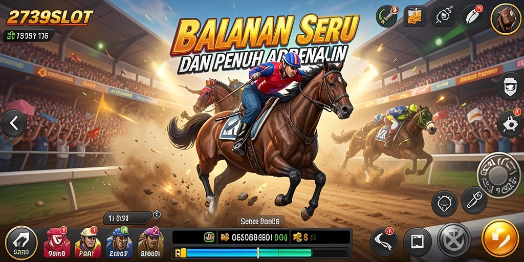 Screenshot gameplay 2739SLOT menampilkan momen balapan yang mendebarkan.
