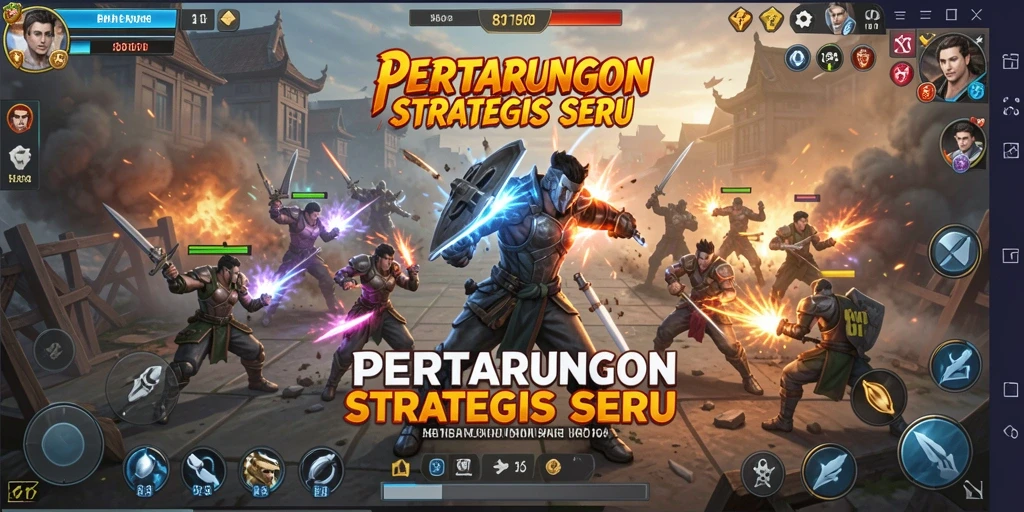 Screenshot dari gameplay seru 8180 saat melakukan strategi pertempuran.