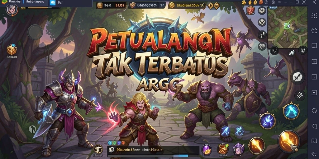 Tampilan gameplay seru di dunia ARPG BARU01.