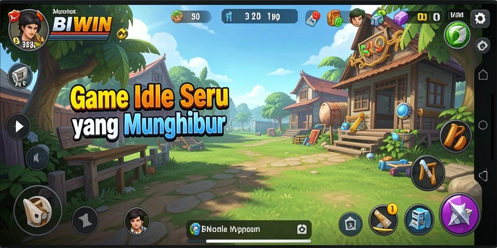 Tampilan gameplay BIWIN dengan elemen Idle yang menarik.