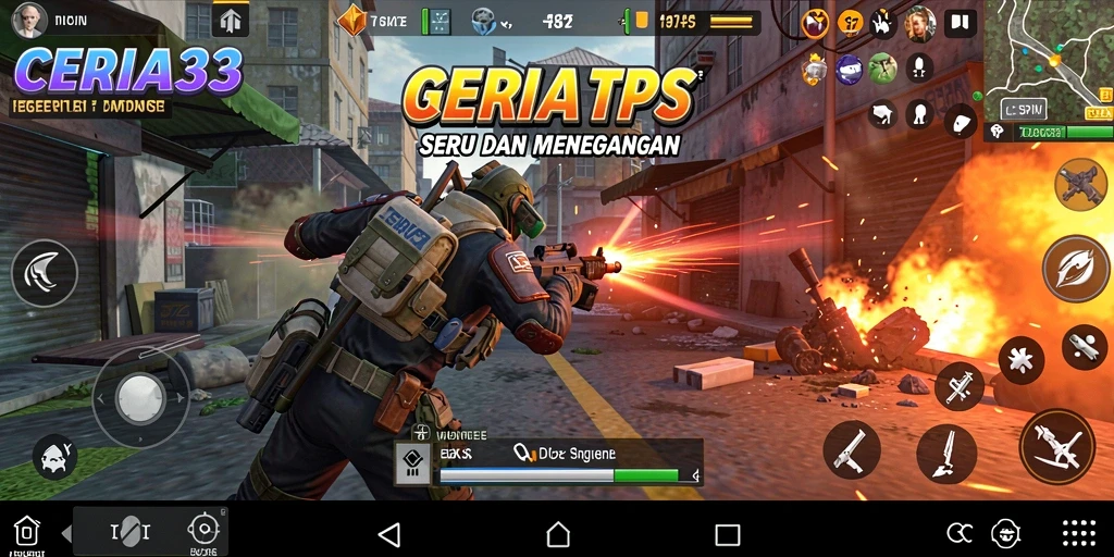 Tampilan menarik gameplay seru dalam CERIA33, aksi TPS tanpa henti.