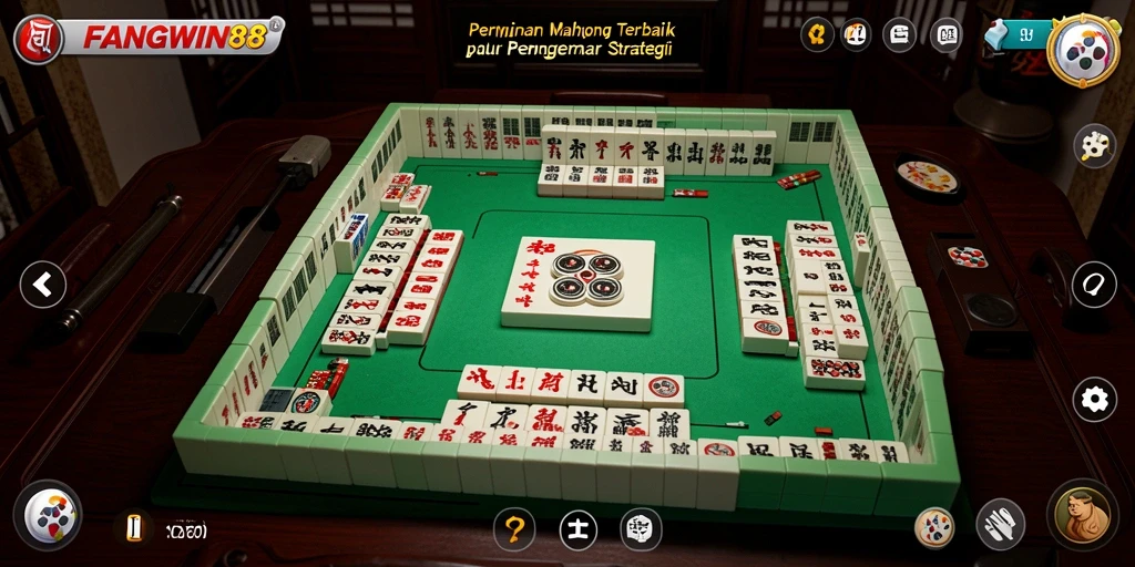 Tampilan gameplay FANGWIN88 dengan suasana Mahjong yang menyenangkan.