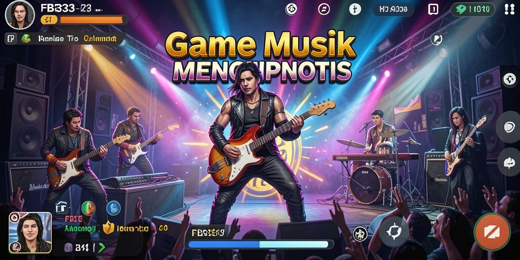 Tampilan gameplay FB333 yang menarik dengan beragam tantangan musik.