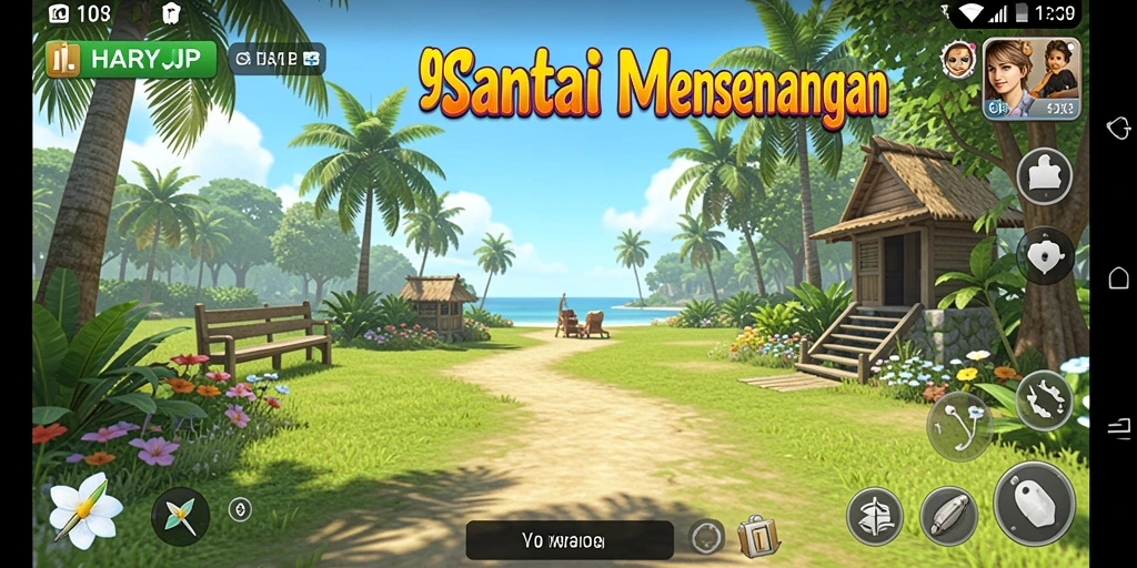 Tangkapan layar menampilkan aksi seru dalam gameplay HARAPJP.
