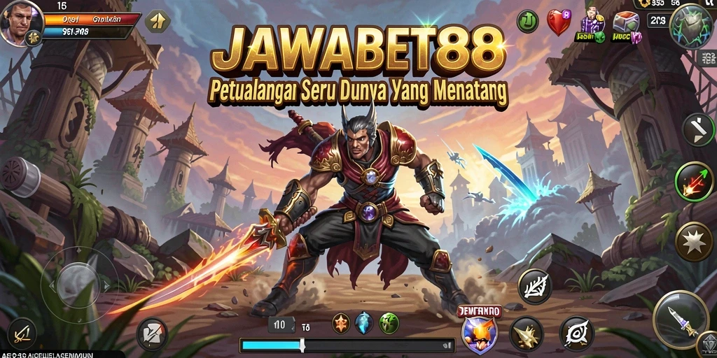 Tampilan gameplay seru dalam dunia petualangan JAWABET88.