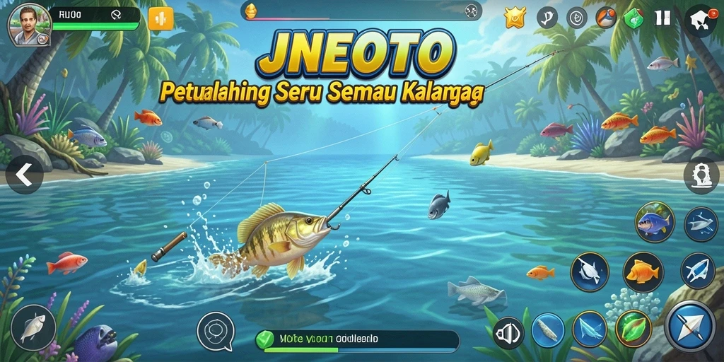 Tangkapan ikan dalam JNETOTO yang menakjubkan dengan grafis realistik.