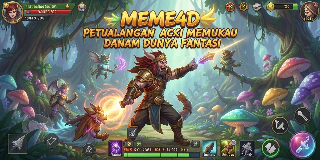 Tampilan gameplay <strong>MEME4D</strong> yang menakjubkan dalam dunia ARPG.