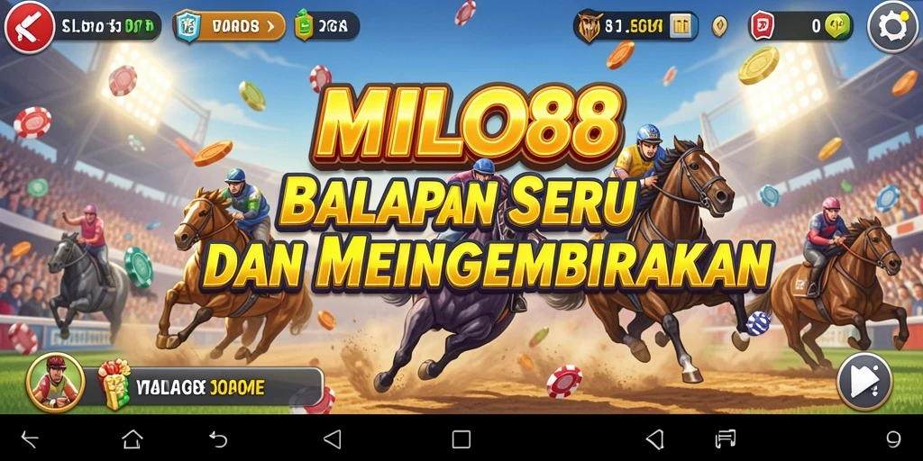 Tampilan gameplay Racing yang mendebarkan di MILO88.