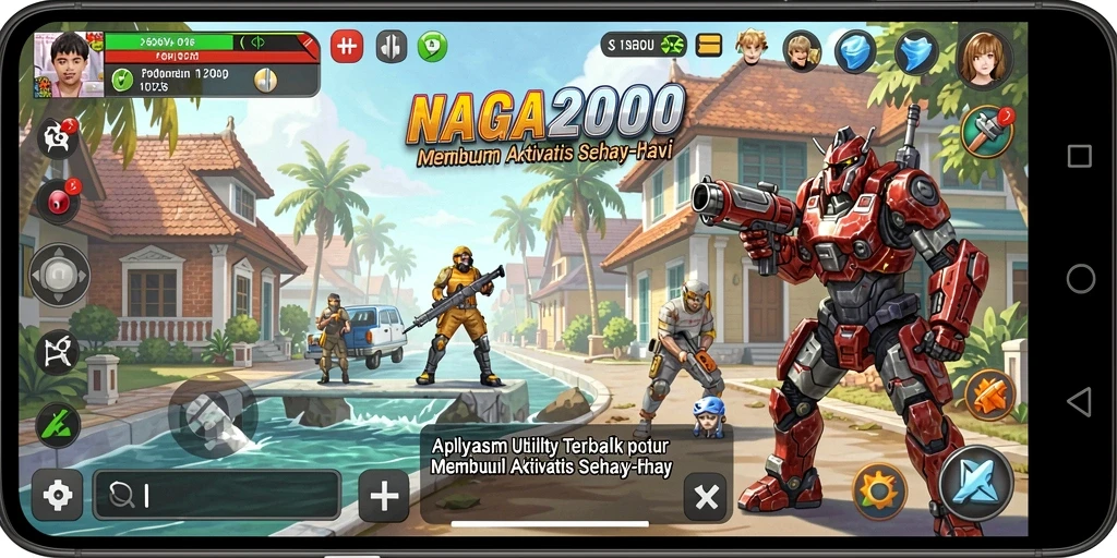 Tampilan antarmuka utama NAGA2000 untuk pengelolaan tugas dan waktu.