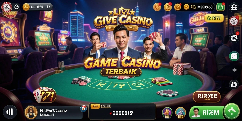 Tampilan gameplay Live Casino yang memikat dan interaktif.
