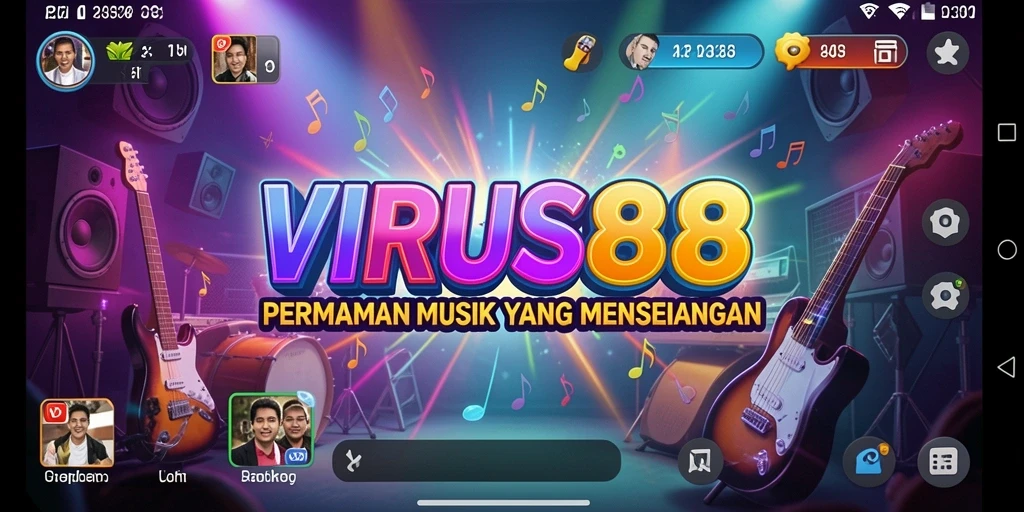 Tampilan gameplay VIRUS88 yang seru dan interaktif.
